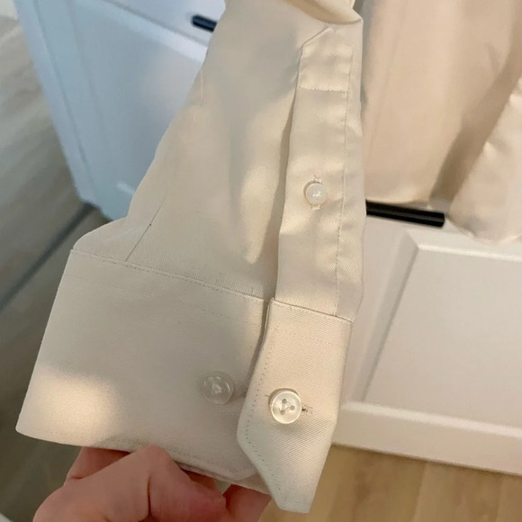 Men’s Ivory Dress Shirt - Picture 2 of 7